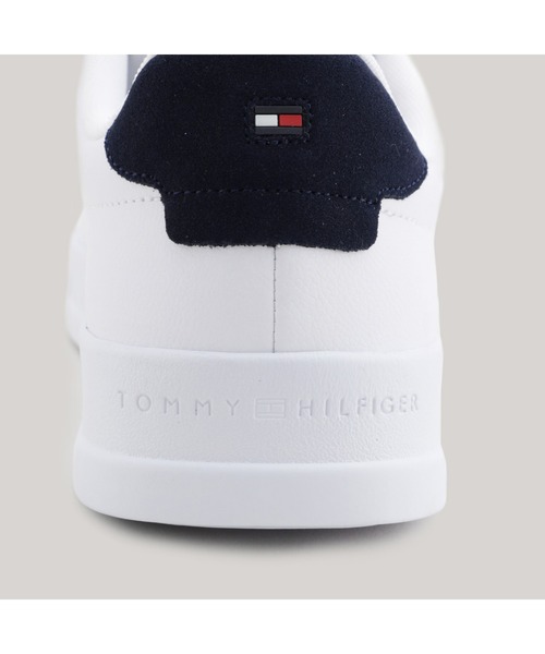 TOMMY HILFIGER(トミーヒルフィガー)の「コートレザーグレインスニーカー(スニーカー・メンズ・オフホワイト・26.0cm/26.5cm/27.5cm)」の7枚目の写真