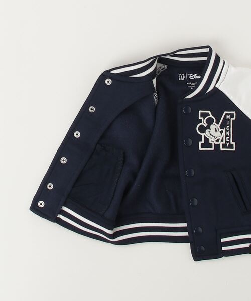 GAP（ギャップ）の「babyGap | ディズニー ミッキーマウス バーシティジャケット（スタジャン・キッズ・ネイビー・80ｃｍ/70cm/110cm/105cm/100cm/95cm/90cm）」の3枚目の写真