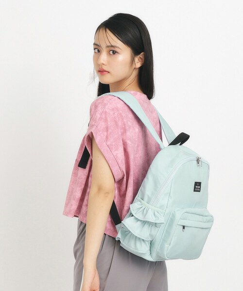 PINK-latte（ピンクラテ）の「◆【容量約15L】フリルリュック（バックパック/リュック・キッズ・ホワイト/ブラック/ライトブルー・00）」の14枚目の写真