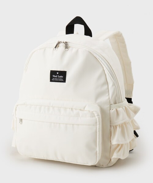 PINK-latte（ピンクラテ）の「◆【容量約15L】フリルリュック（バックパック/リュック・キッズ・ホワイト/ブラック/ライトブルー・00）」の20枚目の写真