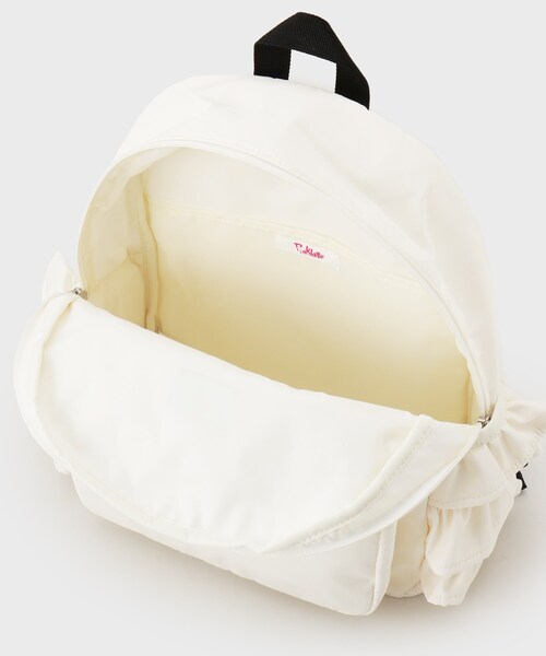 PINK-latte（ピンクラテ）の「◆【容量約15L】フリルリュック（バックパック/リュック・キッズ・ホワイト/ブラック/ライトブルー・00）」の6枚目の写真