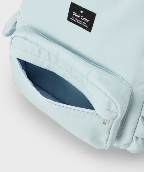 PINK-latte（ピンクラテ）の「◆【容量約15L】フリルリュック（バックパック/リュック・キッズ・ホワイト/ブラック/ライトブルー・00）」の10枚目の写真