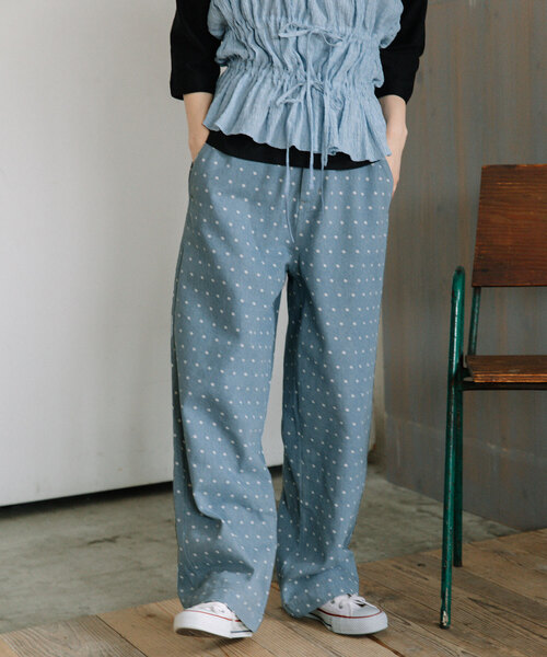 Dou Dou デニムベグトップパンツ sizeM38 Dou Dou デニムベグトップパンツ sizeM38