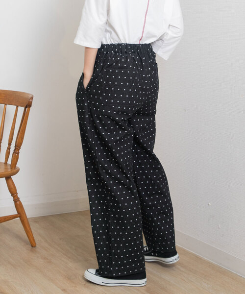 POU DOU DOU（プードゥドゥ）の「ドットプリントデニムパンツ（デニムパンツ・レディース・ブラック/パープル系・M）」の9枚目の写真
