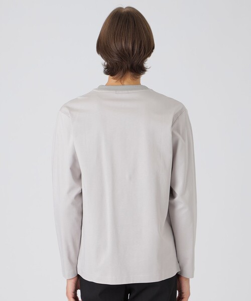 BLACK LABEL CRESTBRIDGE（ブラックレーベル・クレストブリッジ）の「ニットドッキングカットソー（Tシャツ/カットソー・メンズ・グリーン系その他3/ライトグレー/オフホワイト/ブラック・L/XL/M）」の12枚目の写真