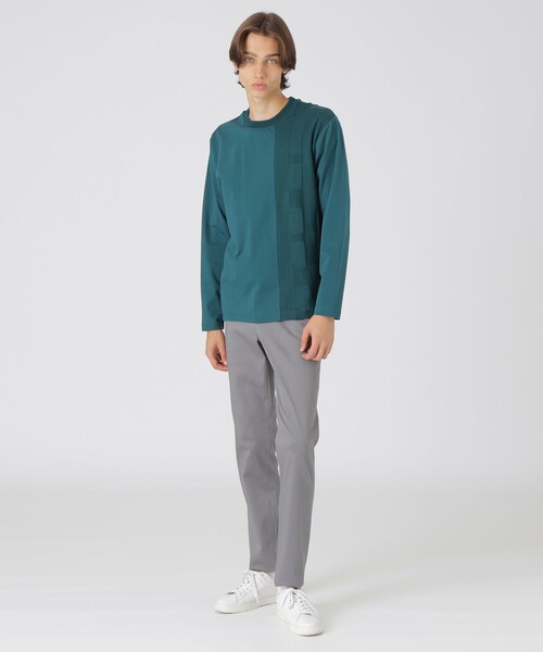 BLACK LABEL CRESTBRIDGE（ブラックレーベル・クレストブリッジ）の「ニットドッキングカットソー（Tシャツ/カットソー・メンズ・グリーン系その他3/ライトグレー/オフホワイト/ブラック・L/XL/M）」の19枚目の写真