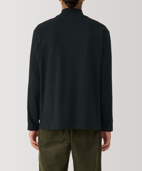 無印良品（ムジルシリョウヒン）の「紳士　起毛ハイネック長袖Ｔシャツ（Tシャツ/カットソー・メンズ・グレー/ブラック/ボルドー/ホワイト/ダークグリーン/チャコールグレー・L/M/S/XL）」の12枚目の写真