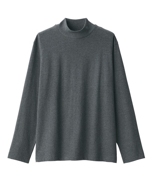 無印良品（ムジルシリョウヒン）の「紳士　起毛ハイネック長袖Ｔシャツ（Tシャツ/カットソー・メンズ・グレー/ブラック/ボルドー/ホワイト/ダークグリーン/チャコールグレー・L/M/S/XL）」の20枚目の写真