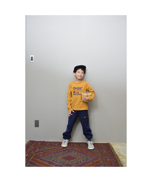 Tappet(タペット)の「キャンプTシャツ(Tシャツ/カットソー・キッズ・ブラウン・80cm/90cm/110cm/100cm/120cm/160cm/140cm/150cm/130cm)」の3枚目の写真