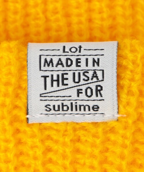 SUBLIME(サブライム)の「SUBLIME:リブ ニット ワッチキャップ(ニットキャップ/ビーニー・キッズ・イエロー系その他/ライトグレー/ブラック/チャコールグレー/オレンジ/ベージュ系/ライトイエロー・ONE SIZE)」の13枚目の写真