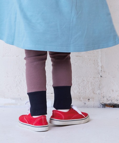 MARKEY'S(マーキーズ)の「【LSP WOW!】配色リブレギンス(レギンス/スパッツ・キッズ・ブラック/レッド/ブルー/ブラウン・100/90/130/110/80/120)」の3枚目の写真