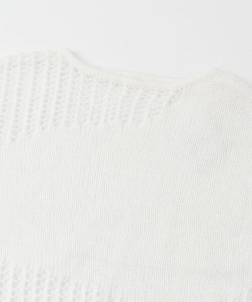 SENSE OF PLACE by URBAN RESEARCH（センスオブプレイスバイアーバンリサーチ）の「モヘアタッチパッチワークセーター（ニット/セーター・レディース・オフホワイト/グリーン系その他/ブルー系その他・ONE）」の6枚目の写真