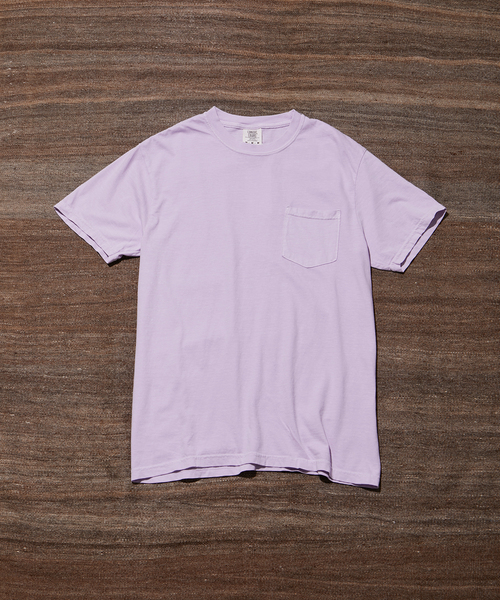 ADAM ET ROPE'（アダムエロペ）の「【COMFORT COLORS/コンフォート カラーズ】POCKET TEE（Tシャツ/カットソー・メンズ・グレー/パープル/グリーン・L/M）」の3枚目の写真