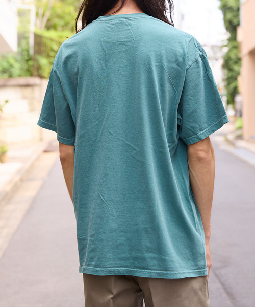 ADAM ET ROPE'（アダムエロペ）の「【COMFORT COLORS/コンフォート カラーズ】POCKET TEE（Tシャツ/カットソー・メンズ・グレー/パープル/グリーン・L/M）」の9枚目の写真