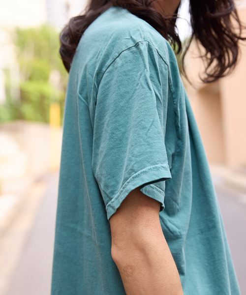 ADAM ET ROPE'（アダムエロペ）の「【COMFORT COLORS/コンフォート カラーズ】POCKET TEE（Tシャツ/カットソー・メンズ・グレー/パープル/グリーン・L/M）」の12枚目の写真