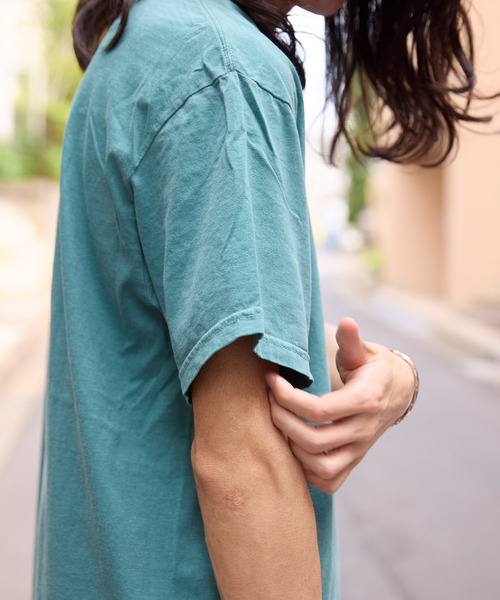 ADAM ET ROPE'（アダムエロペ）の「【COMFORT COLORS/コンフォート カラーズ】POCKET TEE（Tシャツ/カットソー・メンズ・グレー/パープル/グリーン・L/M）」の13枚目の写真