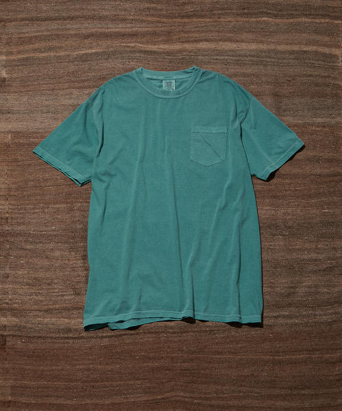 ADAM ET ROPE'（アダムエロペ）の「【COMFORT COLORS/コンフォート カラーズ】POCKET TEE（Tシャツ/カットソー・メンズ・グレー/パープル/グリーン・L/M）」の15枚目の写真