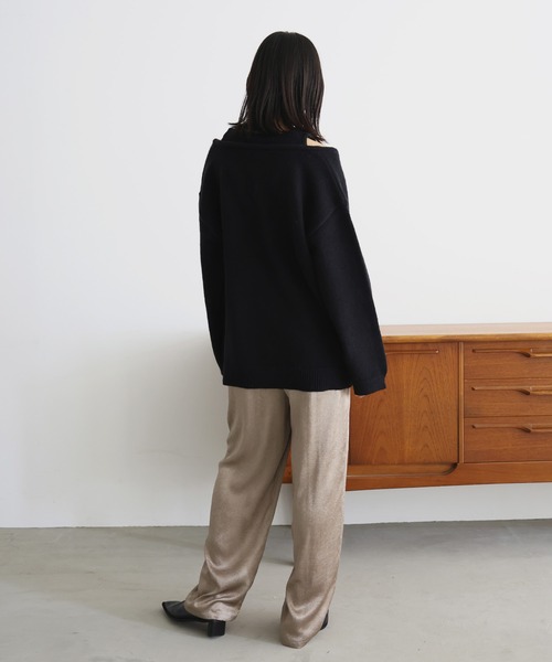 レイヤード風Vネックニット（ニット/セーター）｜hellam（へラム）