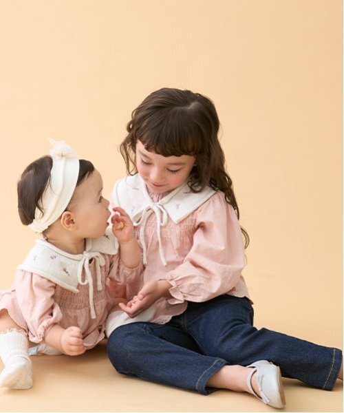 petit main(プティマイン)の「【リンク】デニムストレートパンツ(キッズ)(デニムパンツ・キッズ・ネイビー/ブルー・80cm/90cm/100cm/110cm/120cm/130cm)」の7枚目の写真