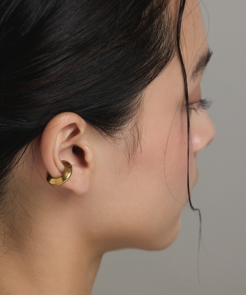ciite' surgical stainless（シーテサージカルステンレス）の「【 金属アレルギー対応 】 サークルイヤーカフ サージカルステンレス（イヤーカフ・レディース・ゴールド/シルバー・FREE）」の8枚目の写真