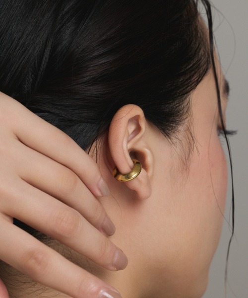 ciite' surgical stainless（シーテサージカルステンレス）の「【 金属アレルギー対応 】 サークルイヤーカフ サージカルステンレス（イヤーカフ・レディース・ゴールド/シルバー・FREE）」の9枚目の写真