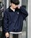 KANGOL（カンゴール）の「KANGOL カンゴール 別注コラボ 蓄熱マイクロフリースハーフジップトレーナー/スウェット（スウェット）」｜ネイビー系