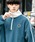 KANGOL（カンゴール）の「KANGOL カンゴール 別注コラボ 蓄熱マイクロフリースハーフジップトレーナー/スウェット（スウェット）」｜ブルー系