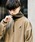 KANGOL（カンゴール）の「KANGOL カンゴール 別注コラボ 蓄熱マイクロフリースハーフジップトレーナー/スウェット（スウェット）」｜ベージュ