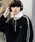 KANGOL（カンゴール）の「KANGOL カンゴール 別注コラボ 蓄熱マイクロフリースハーフジップトレーナー/スウェット（スウェット）」｜ブラック
