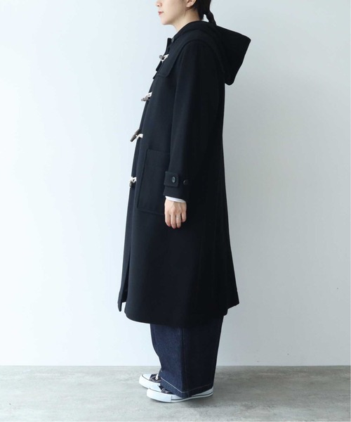yuni(ユニ )の「super100 Wool ロングダッフルコート 1701CO013242(ダッフルコート・レディース・ブラック・FREE)」の10枚目の写真