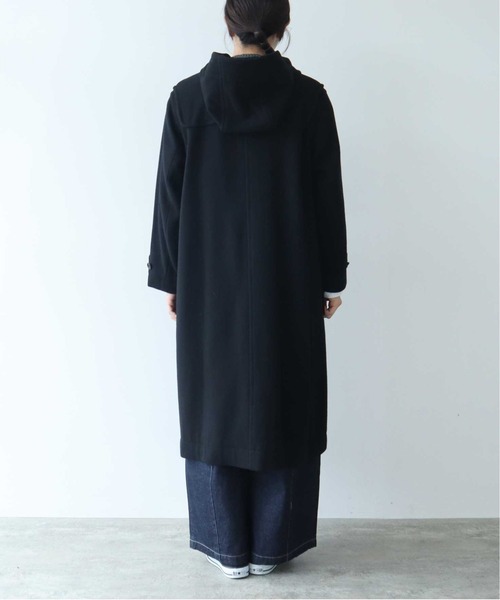 yuni(ユニ )の「super100 Wool ロングダッフルコート 1701CO013242(ダッフルコート・レディース・ブラック・FREE)」の11枚目の写真