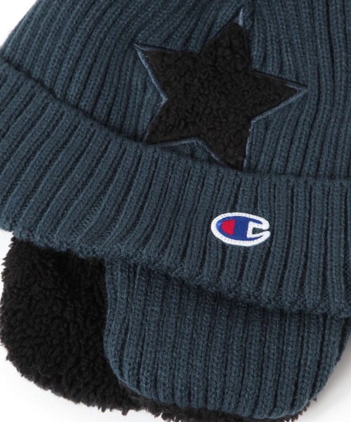 Champion（チャンピオン）の「【Champion(チャンピオン）】リブミミツキワッチ（KIDS）（ニットキャップ/ビーニー・キッズ・グリーン/ネイビー/ブルー/ブラック・FREE）」の10枚目の写真