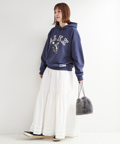 T・S・L(ティーエスエル)の「T.S.L/ティーエスエル ボア切替ショルダーバッグ(ショルダーバッグ・レディース・チャコールグレー/アイボリー・FREE)」の3枚目の写真