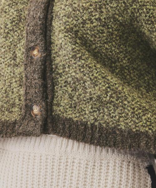 VIRAL.（バイラル）の「【VIRAL．】ブークレニットリバーシブルカーディガン（カーディガン/ボレロ・レディース・アイボリー系4/ベージュ系その他2/チャコール・00）」の13枚目の写真