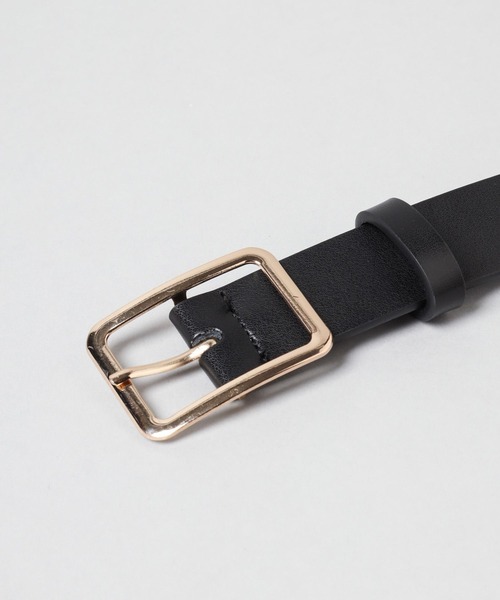 A part by（アパートバイ）の「レザースクエアベルト（ベルト・レディース・ブラウン/ブラック・FREE）」の4枚目の写真
