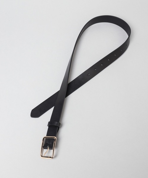 A part by（アパートバイ）の「レザースクエアベルト（ベルト・レディース・ブラウン/ブラック・FREE）」の5枚目の写真