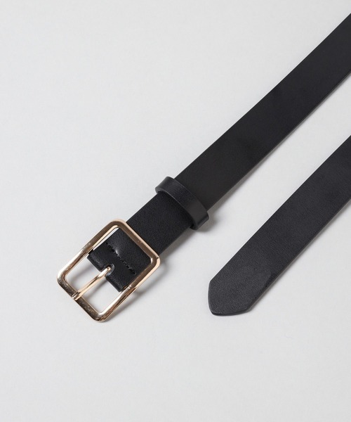 A part by（アパートバイ）の「レザースクエアベルト（ベルト・レディース・ブラウン/ブラック・FREE）」の6枚目の写真