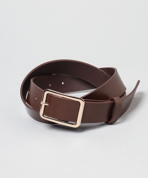 A part by（アパートバイ）の「レザースクエアベルト（ベルト・レディース・ブラウン/ブラック・FREE）」の12枚目の写真