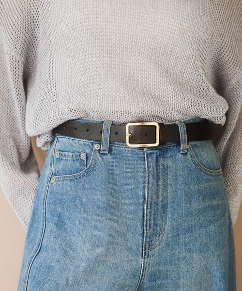 A part by（アパートバイ）の「レザースクエアベルト（ベルト・レディース・ブラウン/ブラック・FREE）」の18枚目の写真