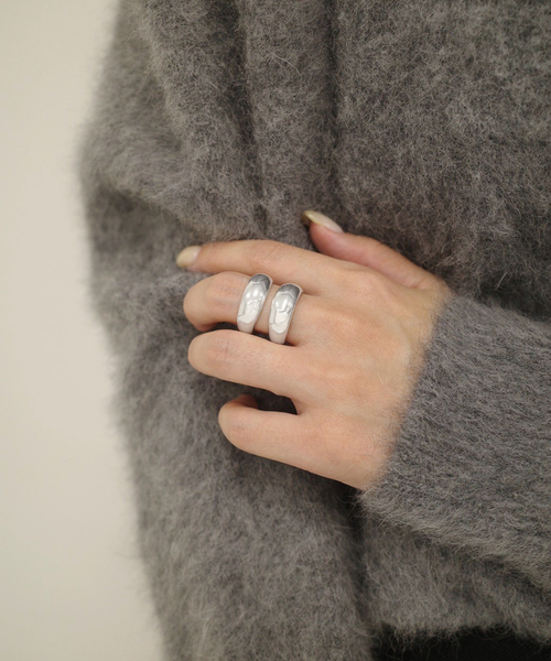 PHILIPPE AUDIBERT（フィリップ オーディベール）の「PHILIPPE AUDIBERT/フィリップ・オーディベール ダブルリング BG6312:AR（リング・レディース・シルバー・FREE）」の2枚目の写真