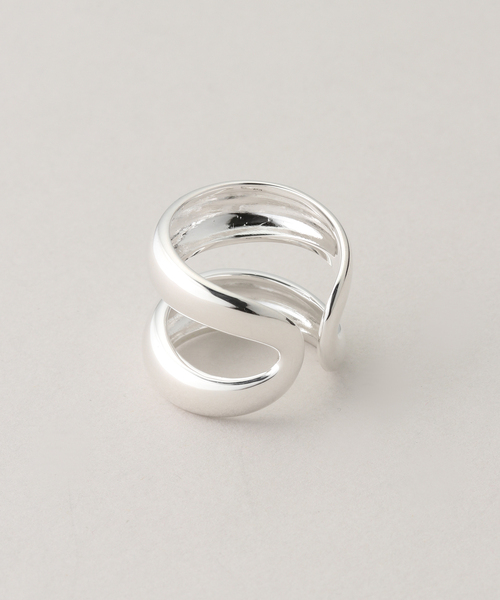 PHILIPPE AUDIBERT（フィリップ オーディベール）の「PHILIPPE AUDIBERT/フィリップ・オーディベール ダブルリング BG6312:AR（リング・レディース・シルバー・FREE）」の4枚目の写真