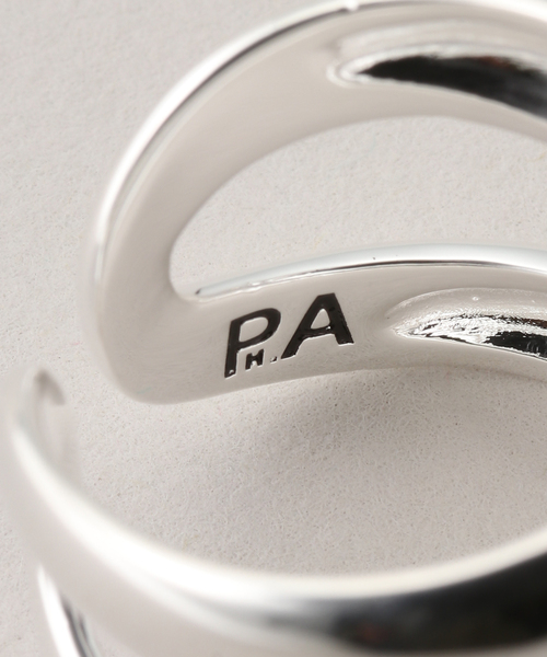 PHILIPPE AUDIBERT（フィリップ オーディベール）の「PHILIPPE AUDIBERT/フィリップ・オーディベール ダブルリング BG6312:AR（リング・レディース・シルバー・FREE）」の5枚目の写真