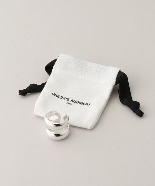 PHILIPPE AUDIBERT（フィリップ オーディベール）の「PHILIPPE AUDIBERT/フィリップ・オーディベール ダブルリング BG6312:AR（リング・レディース・シルバー・FREE）」の7枚目の写真