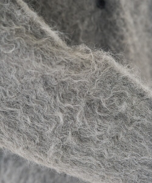 限定展開ダブルブレストシャギーニットカーディガン