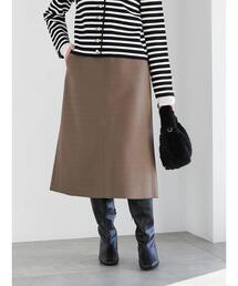 Te chichi | メルトンジャージトラペーズスカート(スカート)