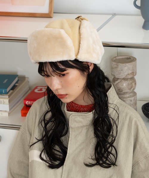 ライさん専用openYYファー付きフライトキャップ カーキ ライさん専用openYYファー付きフライトキャップ カーキ ライさん