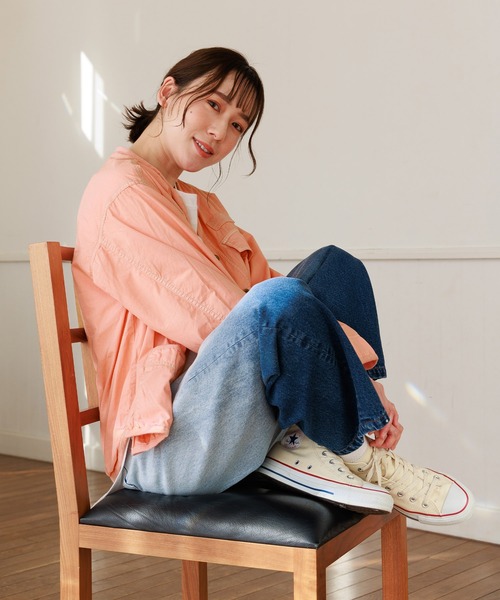 ノーカラーミリタリーブルゾン PUAL CE CIN ノーカラーミリタリー