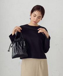 MONO　COMME CA | チャーム付き パデッド巾着ショルダー(ショルダーバッグ)