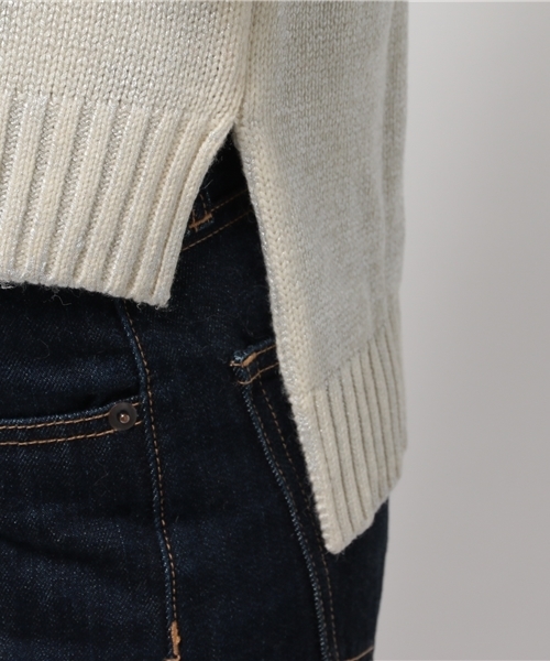 OUTLET（アウトレット）の「【DouDou】箔プリントP/O（ニット/セーター・レディース・シルバー・MEDIUM）」の7枚目の写真