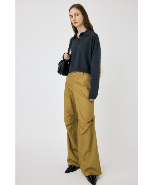 MOUSSY（マウジー）の「BOXY ニットポロ（ニット/セーター）」 - WEAR